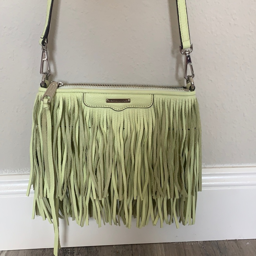 Rebecca minkoff small cross body bag with fringe